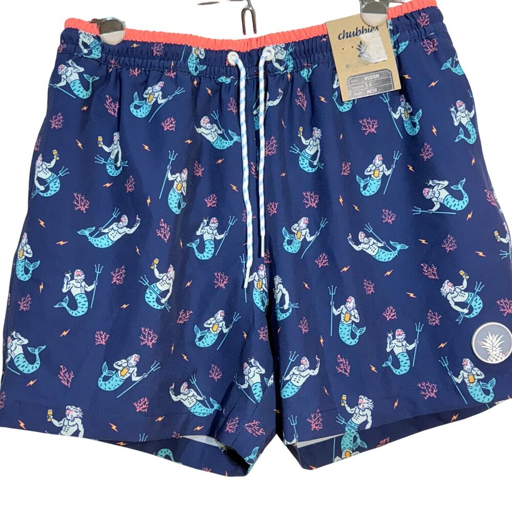 Chubbies The Triton of the Seas 5.5" Classic Swim Trunk, Men's Size M